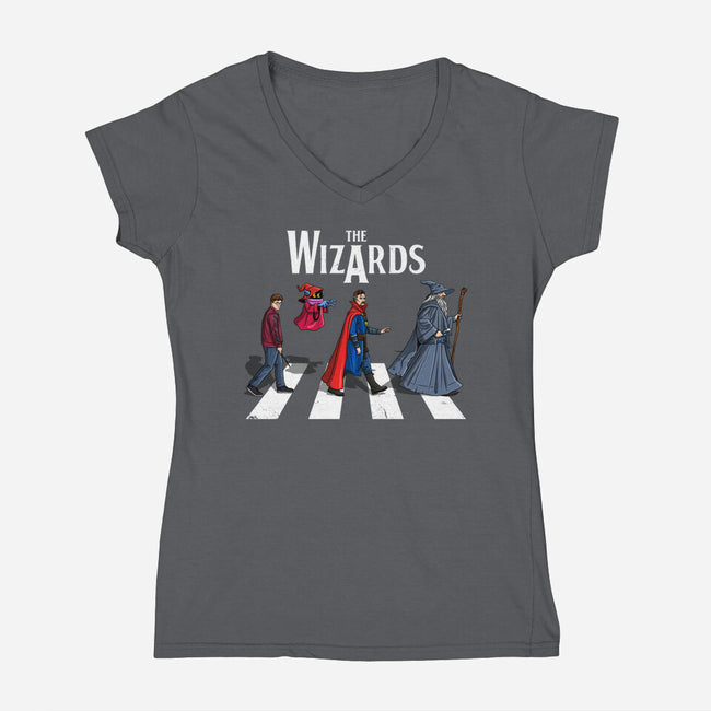 The Wizards Road-Womens-V-Neck-Tee-drbutler