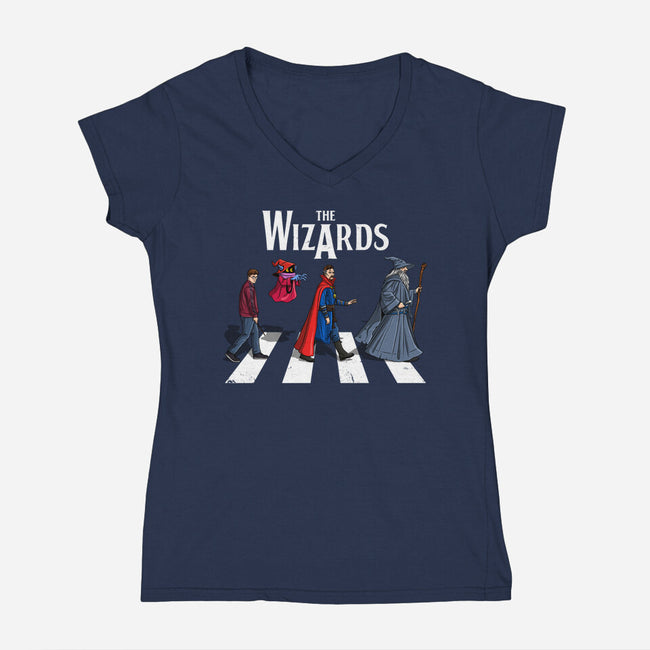 The Wizards Road-Womens-V-Neck-Tee-drbutler