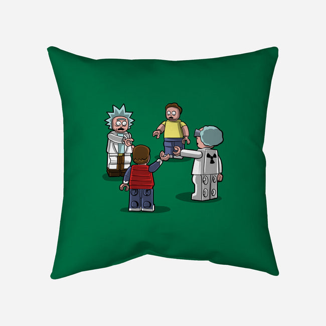Rick And Marty Remix-None-Removable Cover-Throw Pillow-zascanauta