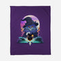 Book Of Cat Wizard-None-Fleece-Blanket-dandingeroz