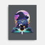 Book Of Cat Wizard-None-Stretched-Canvas-dandingeroz