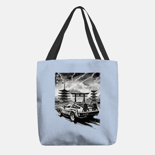 Back To The Japan Temple-None-Basic Tote-Bag-DrMonekers