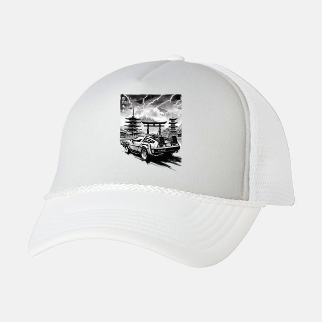 Back To The Japan Temple-Unisex-Trucker-Hat-DrMonekers