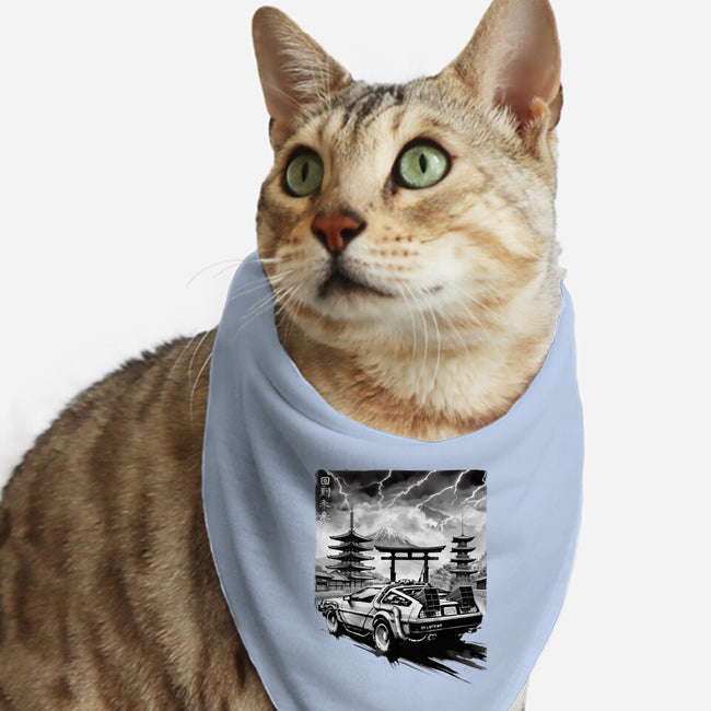 Back To The Japan Temple-Cat-Bandana-Pet Collar-DrMonekers