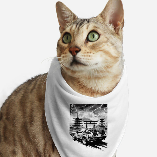 Back To The Japan Temple-Cat-Bandana-Pet Collar-DrMonekers