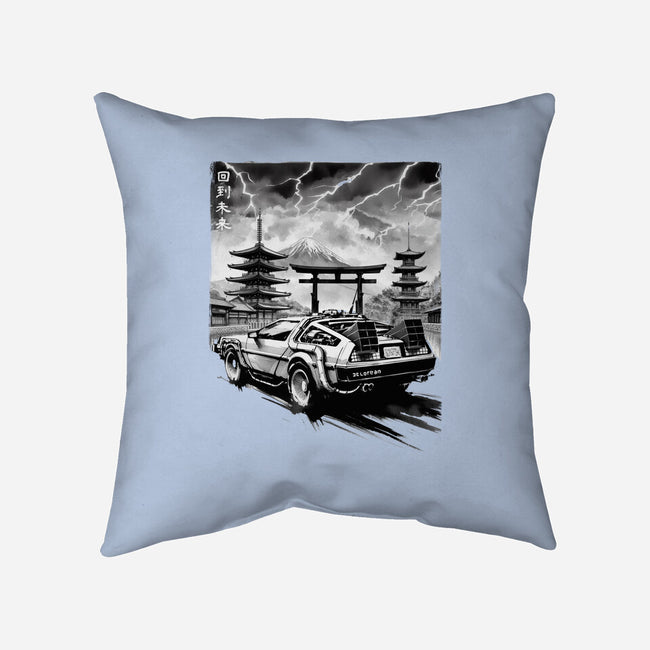 Back To The Japan Temple-None-Removable Cover w Insert-Throw Pillow-DrMonekers