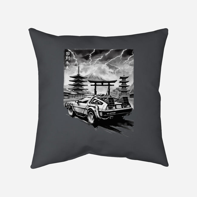 Back To The Japan Temple-None-Removable Cover w Insert-Throw Pillow-DrMonekers