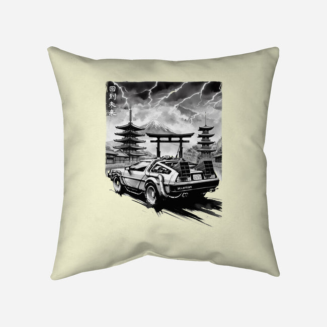 Back To The Japan Temple-None-Removable Cover w Insert-Throw Pillow-DrMonekers