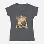 Visit Tatooine Tattoo-Womens-V-Neck-Tee-tobefonseca