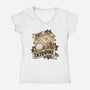 Visit Tatooine Tattoo-Womens-V-Neck-Tee-tobefonseca