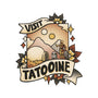 Visit Tatooine Tattoo-Womens-V-Neck-Tee-tobefonseca