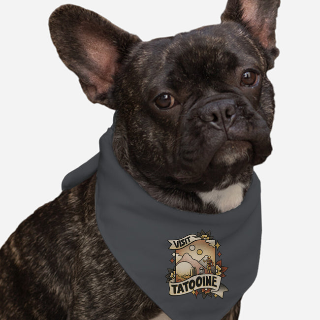 Visit Tatooine Tattoo-Dog-Bandana-Pet Collar-tobefonseca