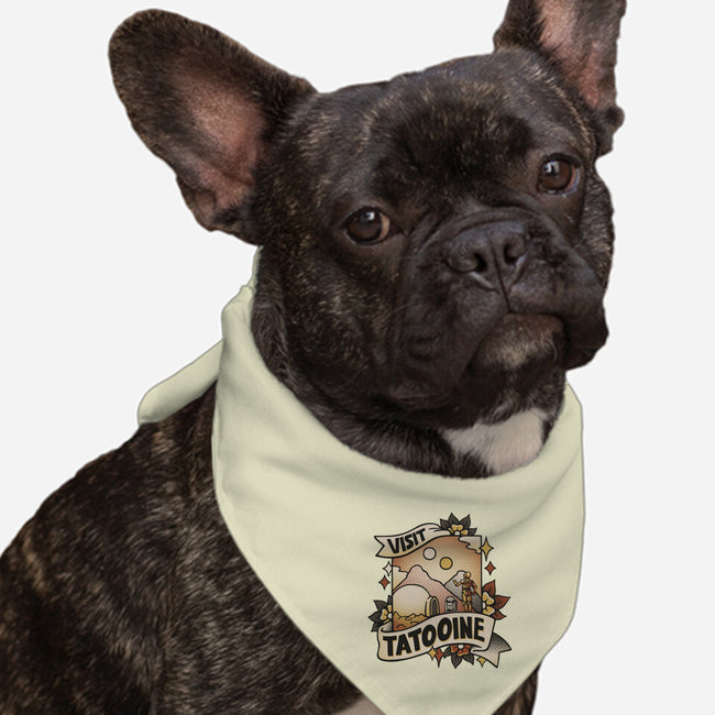 Visit Tatooine Tattoo-Dog-Bandana-Pet Collar-tobefonseca