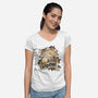 Visit Tatooine Tattoo-Womens-V-Neck-Tee-tobefonseca