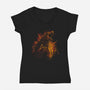 Unleash Destruction-Womens-V-Neck-Tee-kharmazero