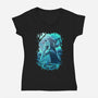 Hyrule Forest Hero-Womens-V-Neck-Tee-Diego Oliver