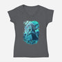 Hyrule Forest Hero-Womens-V-Neck-Tee-Diego Oliver