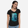 Hyrule Forest Hero-Womens-V-Neck-Tee-Diego Oliver