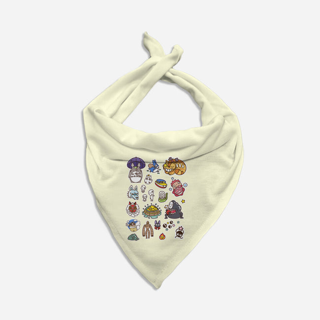 Ghibli Cuties-Dog-Bandana-Pet Collar-demonigote