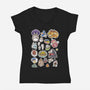 Ghibli Cuties-Womens-V-Neck-Tee-demonigote