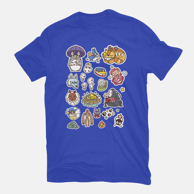 Ghibli Cuties-Unisex-Basic-Tee-demonigote