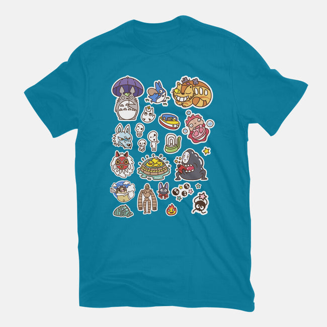 Ghibli Cuties-Mens-Heavyweight-Tee-demonigote