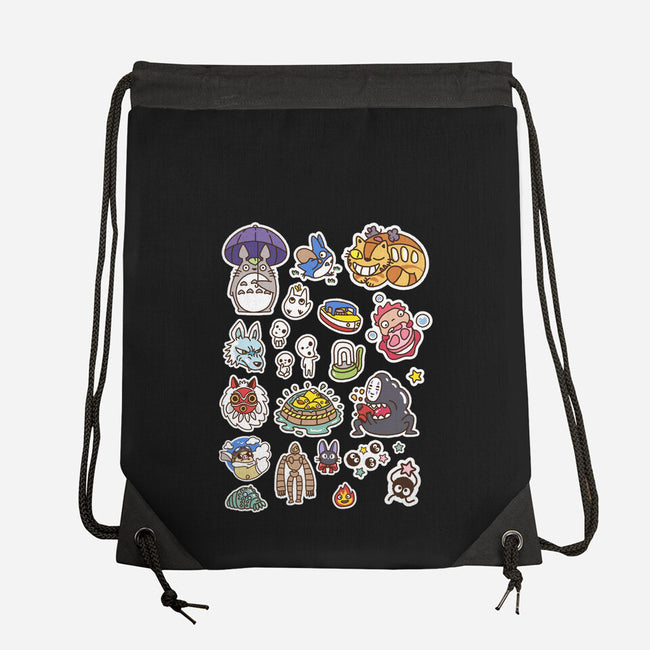 Ghibli Cuties-None-Drawstring-Bag-demonigote