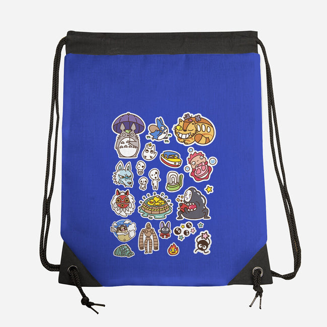 Ghibli Cuties-None-Drawstring-Bag-demonigote