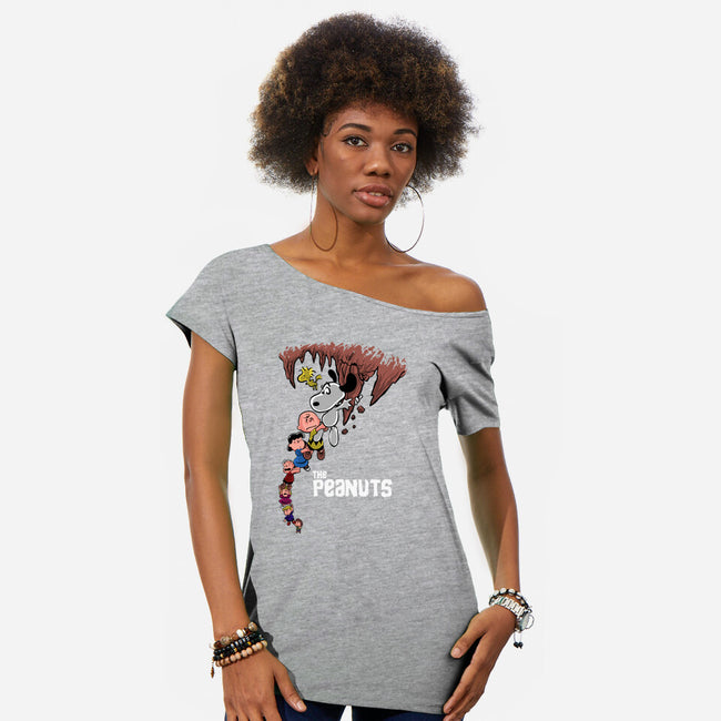 The Gang Never Say Die-Womens-Off Shoulder-Tee-zascanauta