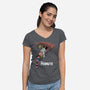 The Gang Never Say Die-Womens-V-Neck-Tee-zascanauta