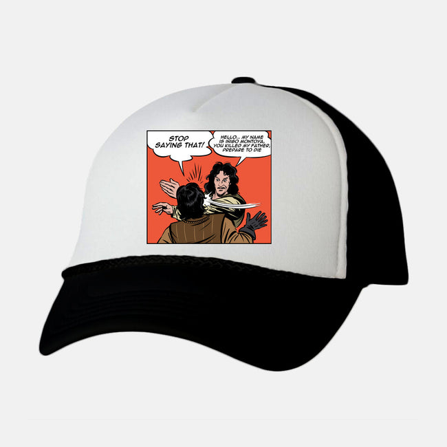 Montoya Slap-Unisex-Trucker-Hat-zascanauta