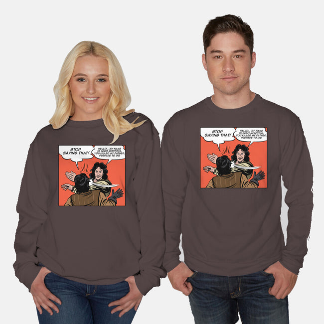 Montoya Slap-Unisex-Crew Neck-Sweatshirt-zascanauta