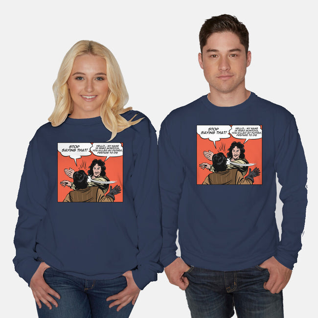 Montoya Slap-Unisex-Crew Neck-Sweatshirt-zascanauta