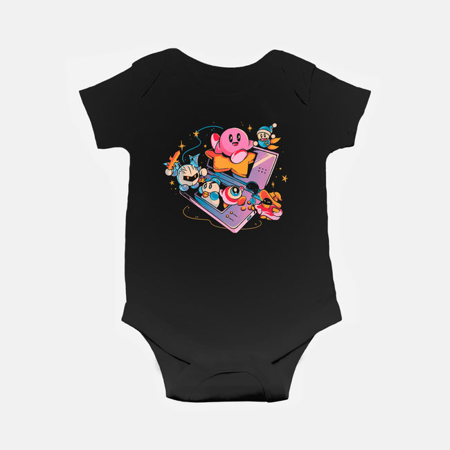 Pink Blob Game-Baby-Basic-Onesie-Arigatees