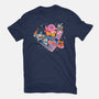 Pink Blob Game-Mens-Heavyweight-Tee-Arigatees