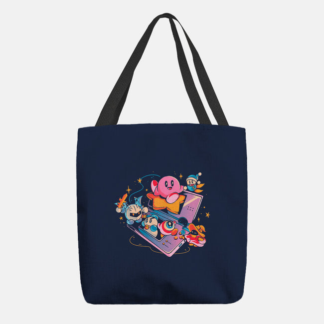 Pink Blob Game-None-Basic Tote-Bag-Arigatees