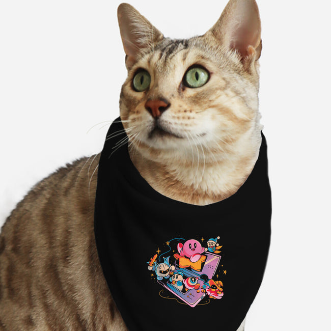 Pink Blob Game-Cat-Bandana-Pet Collar-Arigatees