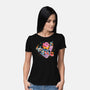 Pink Blob Game-Womens-Basic-Tee-Arigatees