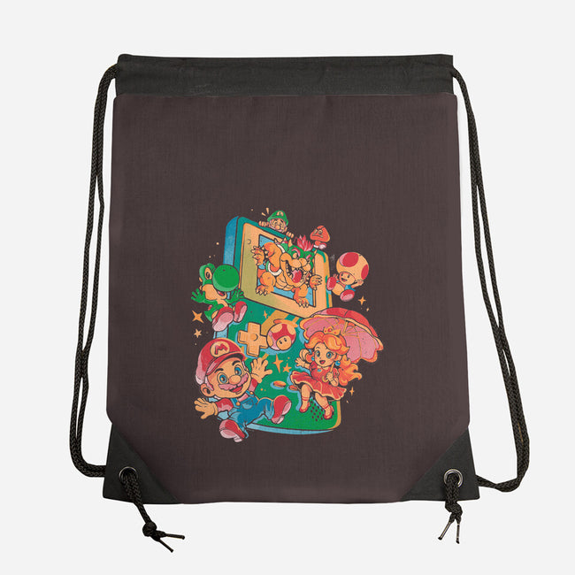 Plumber Game-None-Drawstring-Bag-Arigatees