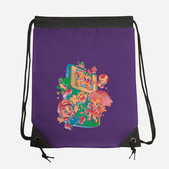 Plumber Game-None-Drawstring-Bag-Arigatees