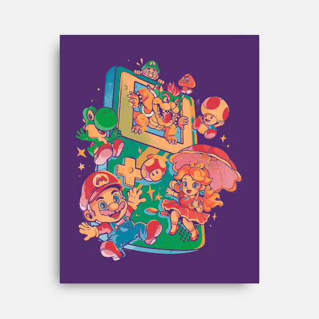Plumber Game-None-Stretched-Canvas-Arigatees