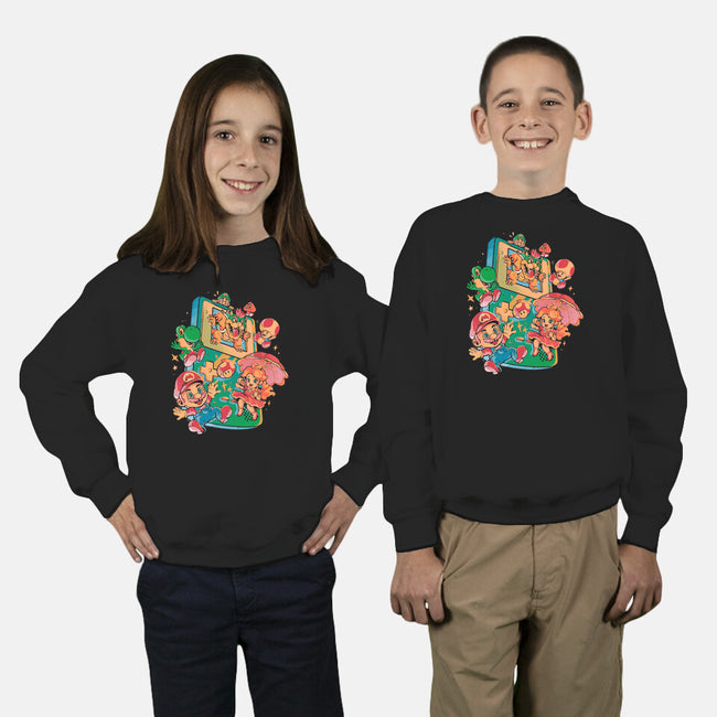 Plumber Game-Youth-Crew Neck-Sweatshirt-Arigatees