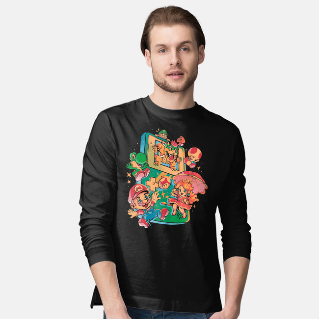 Plumber Game-Mens-Long Sleeved-Tee-Arigatees