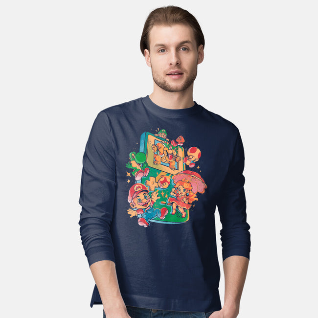 Plumber Game-Mens-Long Sleeved-Tee-Arigatees