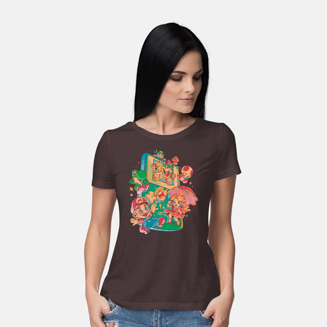 Plumber Game-Womens-Basic-Tee-Arigatees