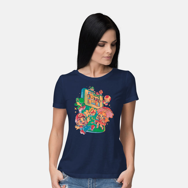 Plumber Game-Womens-Basic-Tee-Arigatees