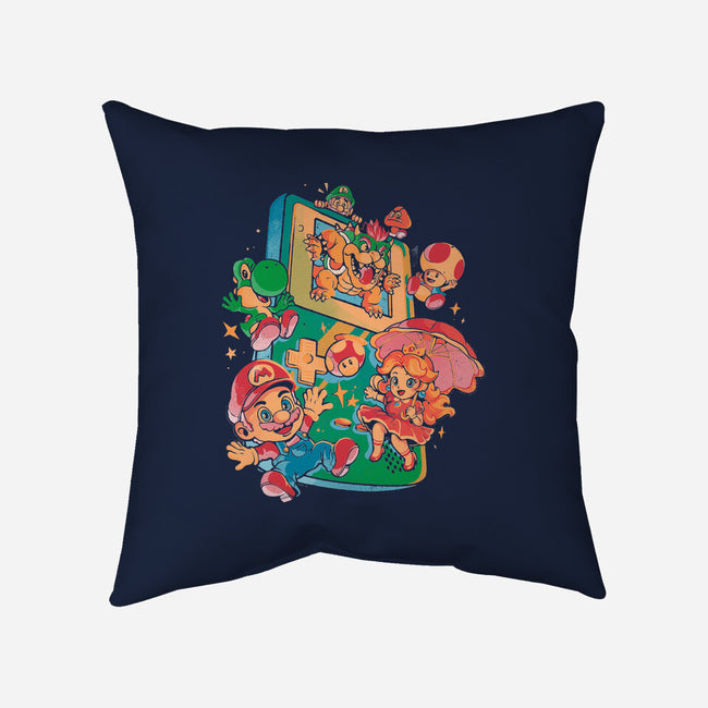 Plumber Game-None-Non-Removable Cover w Insert-Throw Pillow-Arigatees