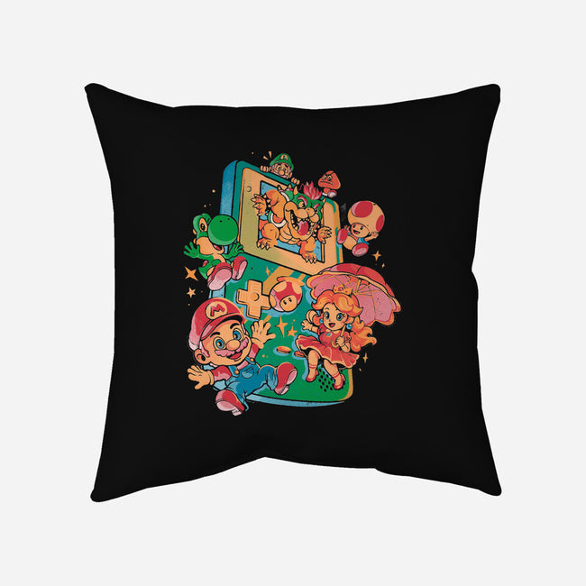 Plumber Game-None-Removable Cover-Throw Pillow-Arigatees