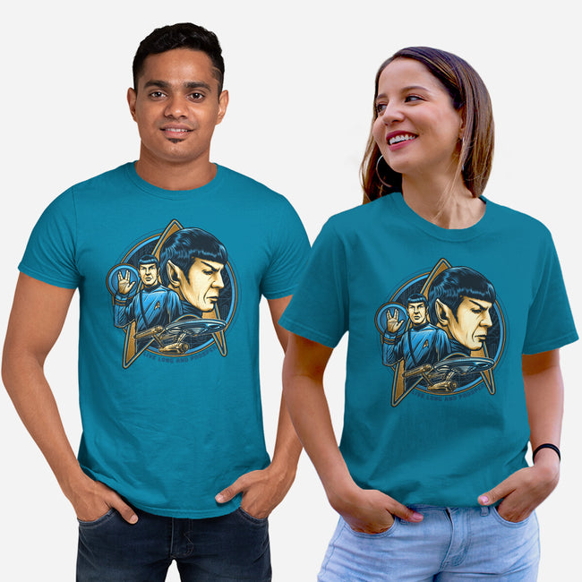 Live And Prosper-Unisex-Basic-Tee-momma_gorilla