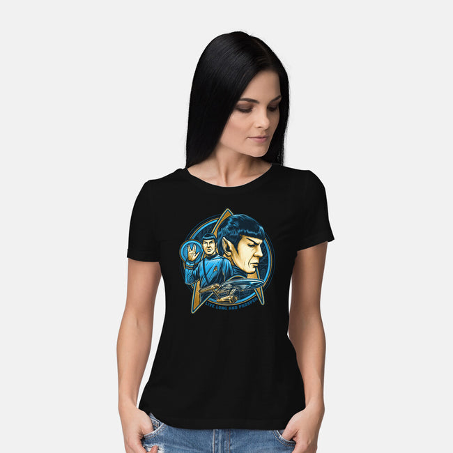 Live And Prosper-Womens-Basic-Tee-momma_gorilla